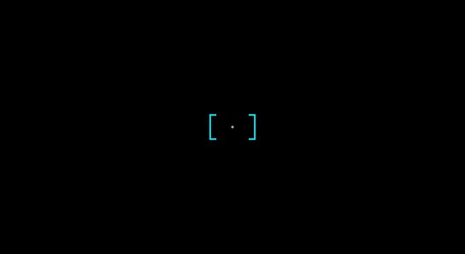Digital hud target reticle overlay for futuristic sci-fi ui animation