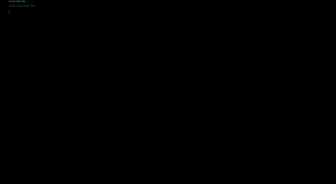 Digital loading bar progressing on dark screen for tech interface animation