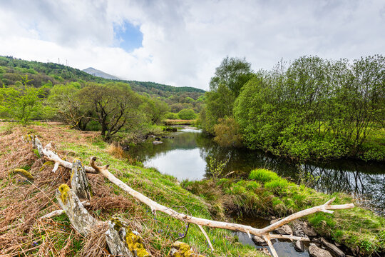The Afon Llugwy and Moel Siabod Foothills, Capel Curig, Eryri (Snowdonia)