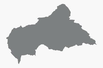Fototapeta premium Vector graphic artwork suitable for print and web containing flat detailed map of CENTRAL AFRICAN REPUBLIC