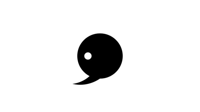 Chatting or messaging bubbles with dots flat icon apps and websites
