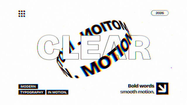 Bold Motion Typography 07