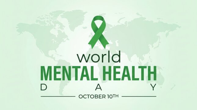 World mental health day raising awareness for global mental wellbeing and support