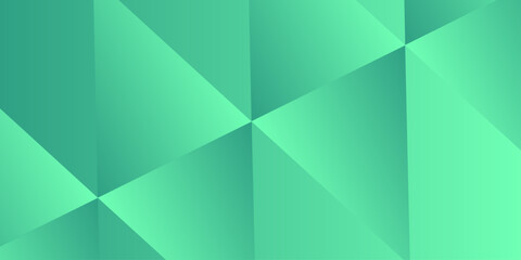 Fototapeta premium Green polygonal mosaic background. 3d Triangles, abstract background. Design wallpaper. Abstract Color Low Poly Background. Polygon Pattern. Creative Design. Used for presentation, information .
