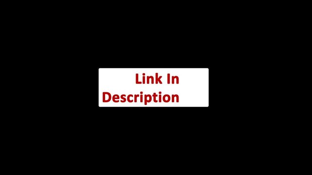 Link in description, in the description on transparent background. Full HD. 4K