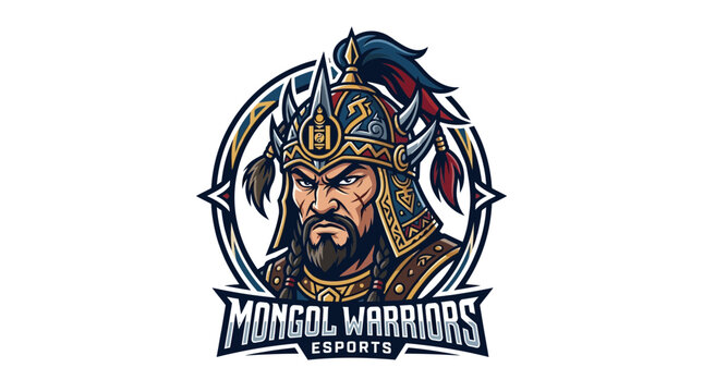 Mongol Warrior Esports Logo Design.