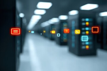 Fototapeta premium The scalable platform provides a digital solution using innovation and technology within a modern infrastructure design.