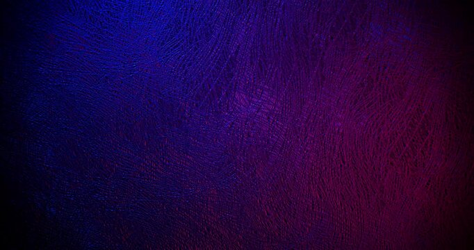Smooth Pan Over Blue Purple Texture. Smooth gentle movement across extreme close-up of rough textured surface with blue to purple gradient lighting.