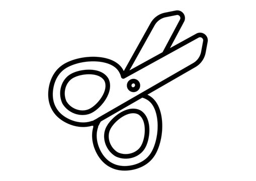 はさみアイコン　切る　カット　文房具　オフィス　事務用品　ベクターイラスト