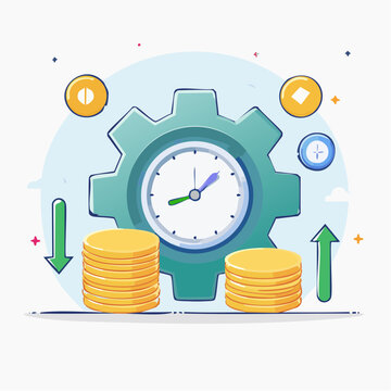 Time and Money Management with Gears and Coins