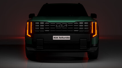 Naklejka premium The New 2027 Kia Telluride: A Luxury SUV-Illustrative editorial 