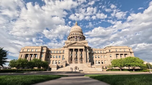 Majestic idaho capital features classical architecture