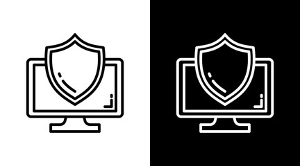 Protection White Icon Set Design © Camallia Marroh