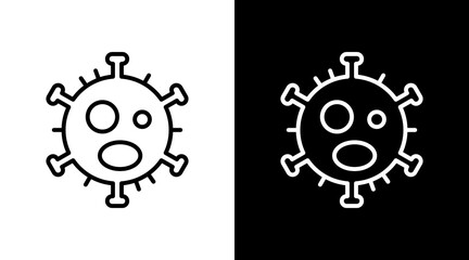 Virus White Icon Set Design © Camallia Marroh