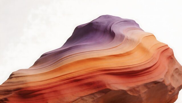 Colorful layered rock formation