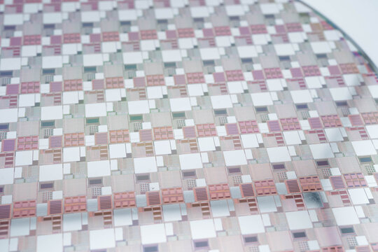 Silicon wafer for manufacturing semiconductor of integrated circuit.