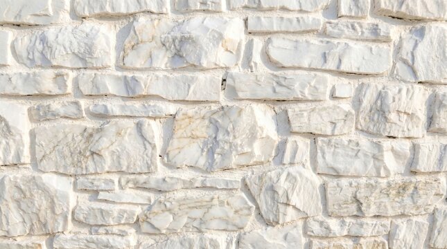 Close-up of rustic fieldstone masonry in natural architectural design