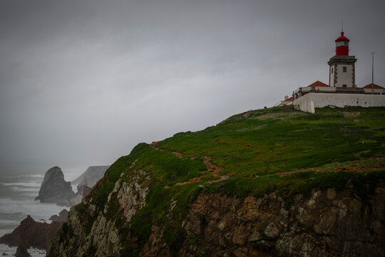 Lighthouse at Cape Roca in Portugal