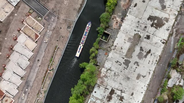 Port Loop Birmingham Aerial View of Modern Canalside Housing and Urban Regeneration