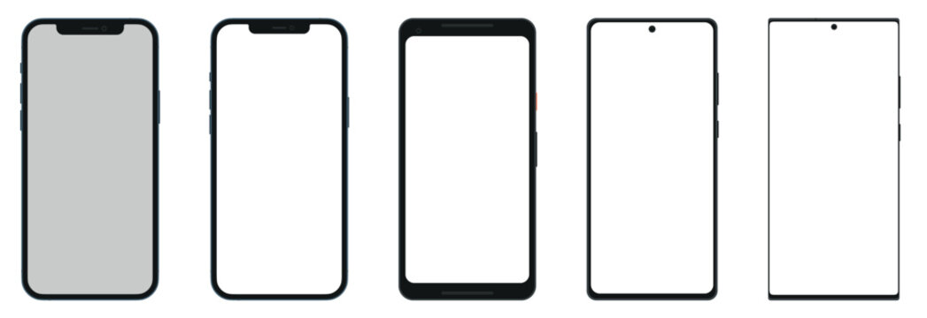 mobile phone illustration vector. smartphone vector. latest cell phone. cellphone screen. design phone for design elements and icons
