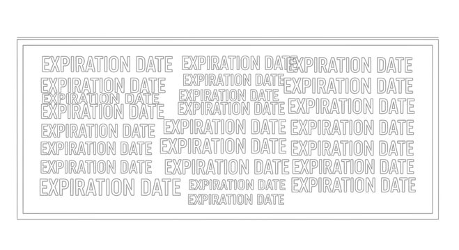 Expiration Date Stamp Pattern Background