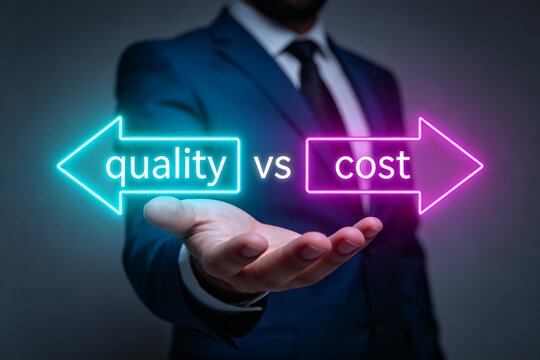 Business quality versus cost comparison