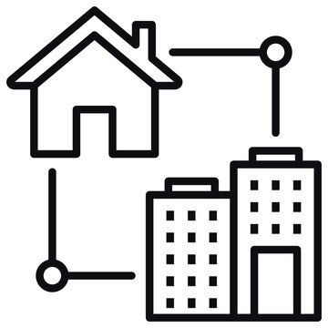 Hybrid Work Model Icon