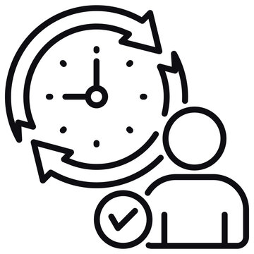 Flexible Working Hours Icon