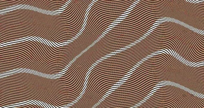 Abstract Wavy Line Patterns Motion Graphics Set.