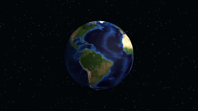 Animated Globe Zooming into Bern Switzerland with Geographic Data Overlay