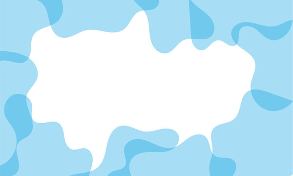 Business card banner organic shape border frame decoration background. Vector Illustration . EPS 10 .