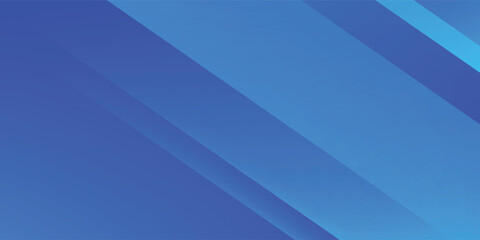 Obraz premium Abstract vibrant blue background with elegant diagonal stripes and smooth gradients. This modern geometric vector is ideal for corporate banners and technology presentations.