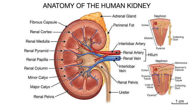 Structural Anatomy of the Human Renal System