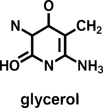 Molecular chemical structure diagram of an organic compound
