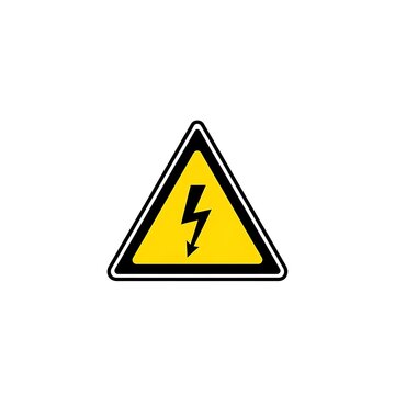 Electric Shock Warning Sign Symbol.