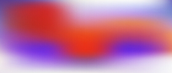 Obraz premium Abstract blurred background with grainy texture in vibrant red, orange, and purple gradient colors