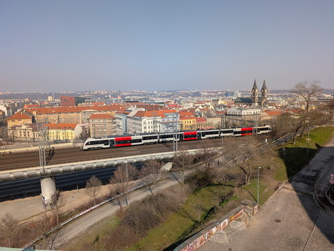 Prague Train, Viaduct, St. Procopius Church