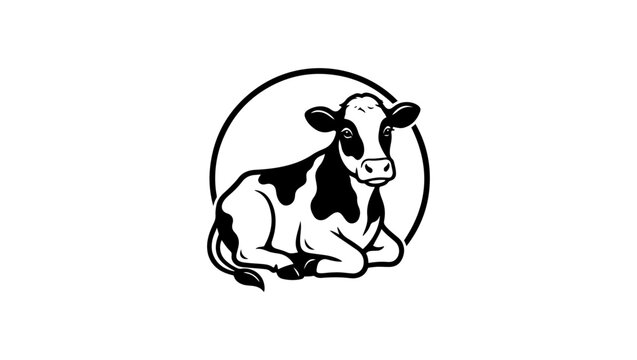 Cow running vector images & illustrations, cow silhouette Pro Vector, Cow logo design, Bull and buffalo cow animal logo design Free Vector, Jumping Cow, Cow silhouette, Vectores de Vaca limousin, anim