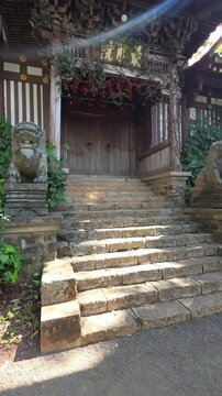 Dragon Gate and Temple Garden Path at Minh Thanh Pagoda Vietnam