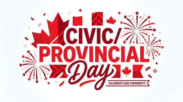 Civic provincial day canada celebration logo