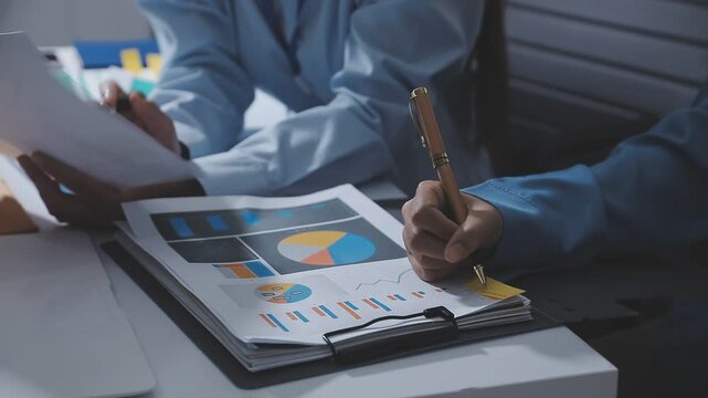 business man Auditor or internal revenue service staff checking annual financial statements company Audit &nbsp;Accounting tax.