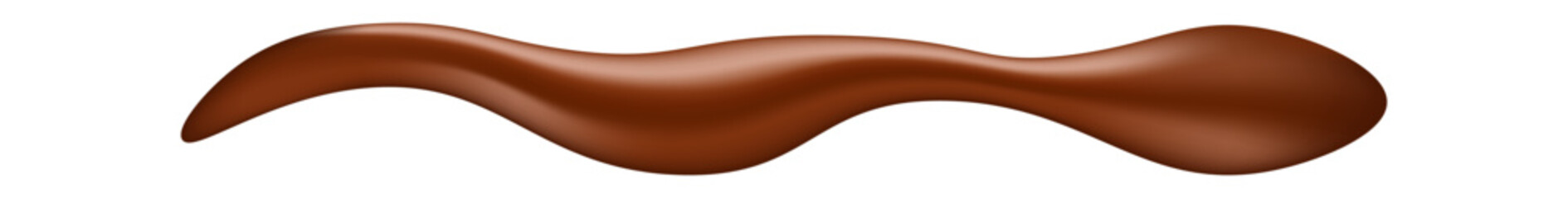 Fototapeta premium Realistic chocolate drips and drops with glossy melted texture, ideal for food packaging, branding, dessert illustrations, and sweet product design elements. Vector illustration