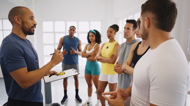 Multiethnic group of sportive people doing functional workout at the gym, concepts about sport and fitness - Athletes training for strenght and cardio