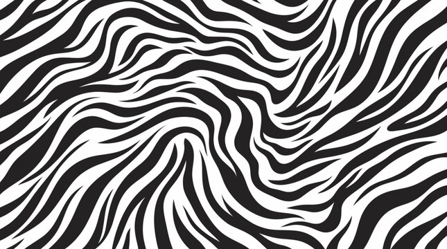 Black and white zebra print pattern.