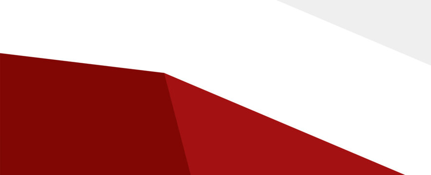 Dynamic Low Poly Red Shapes Professional Web Banner Background. Suit for banner, web, brochure, pamflet and presentation