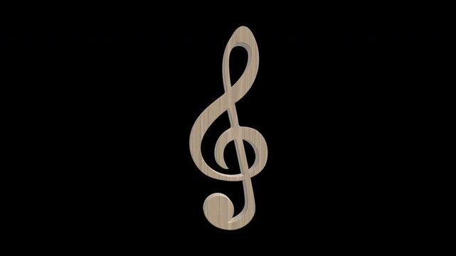 music notes particle parts rotation 3d object loop alpha