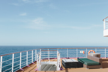 Fototapeta premium Life On Deck: A Cruise Ship Journey, Norway April 2026