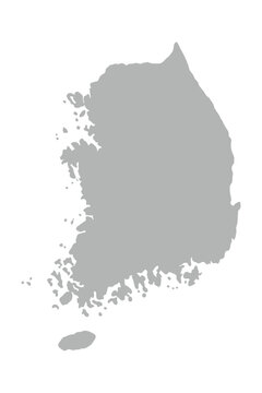 south korea country map region
