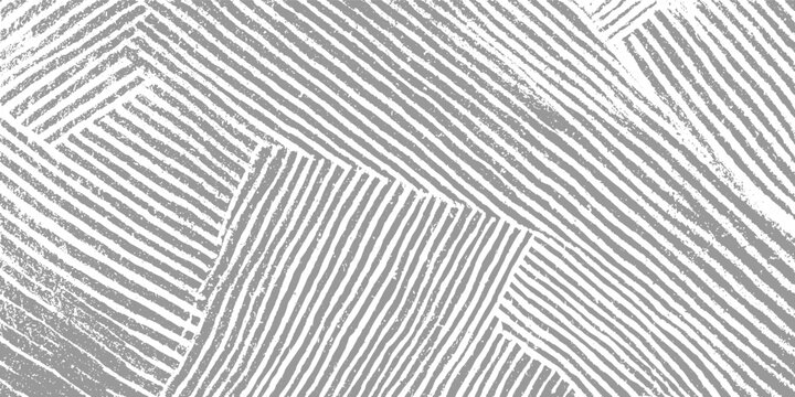 Abstract pattern of distressed grey diagonal stripes on white background