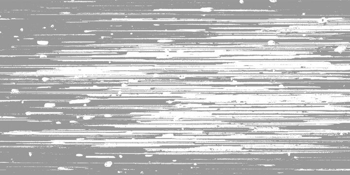 Abstract horizontal lines and irregular white shapes on a gray background texture